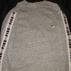 Grey vs pink bling long sleeve